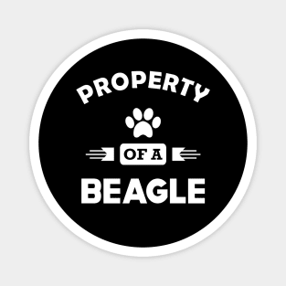 Beagle - Property of a beagle Magnet